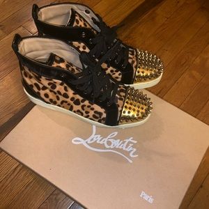 Louboutin Spikes Orlato Flat Sneakers-Men Shoes